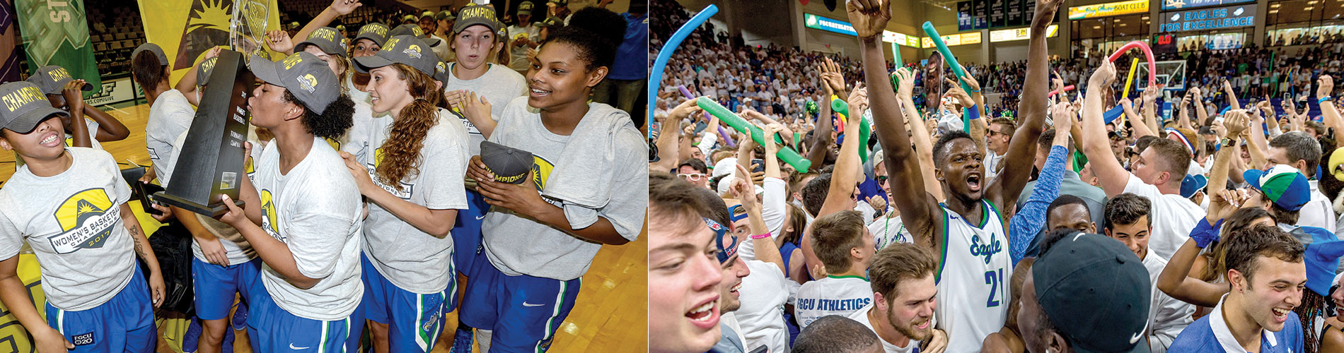 FGCU men's and women's basketball at the big dance.