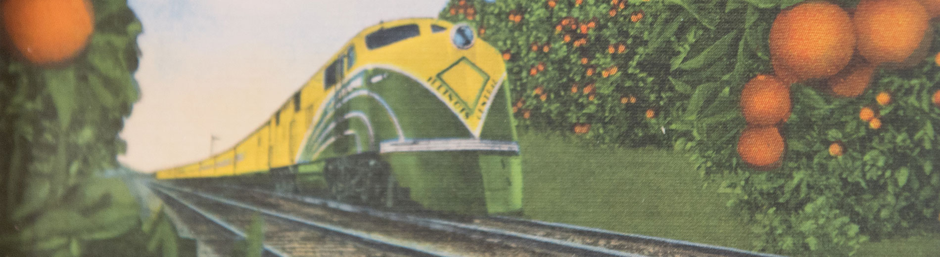Photo show railroad postcard