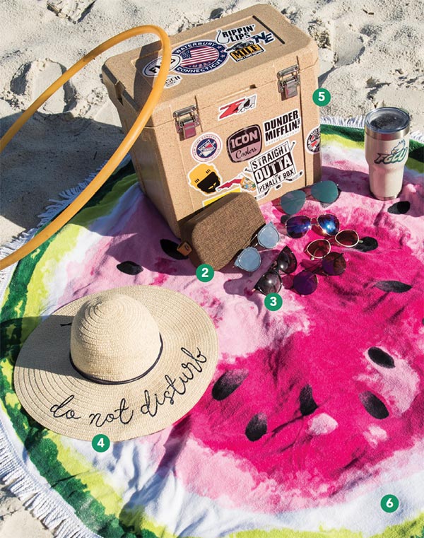 Beach essentials also include sunglasses and hats, and some have more meaning than just being off-the-rack accessories.