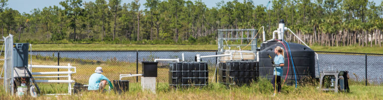 Photo shows FGCU waste to energy project