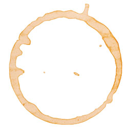 Illustration of coffee cup ring