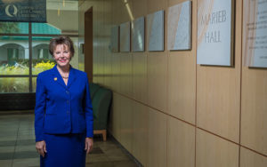 Photo shows Marieb College dean Ann Cary