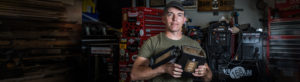 Photo shows law enforcement officer Brad Gallagher