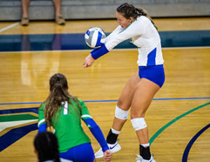 photo shows FGCU volleyball player