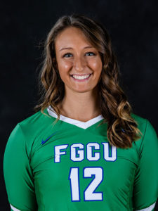 photo shows FGCU volleyball player