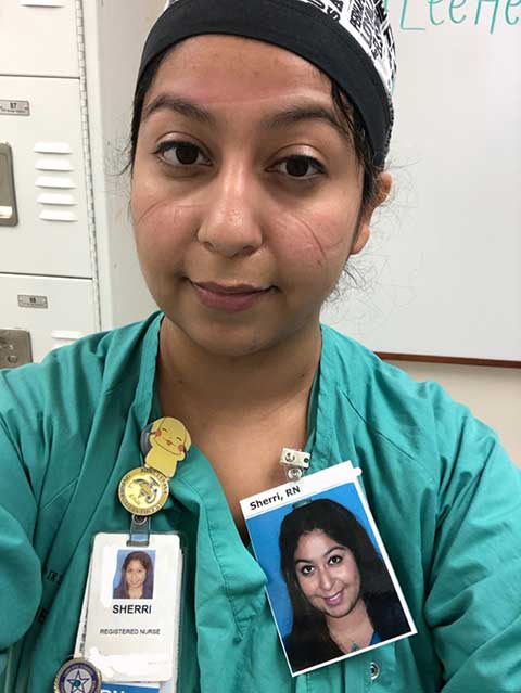Photo shows nurse