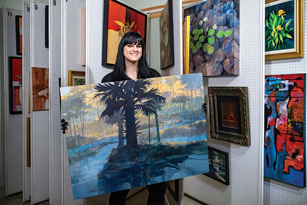 Caitlin Rosolen spends her days surrounded by artwork.