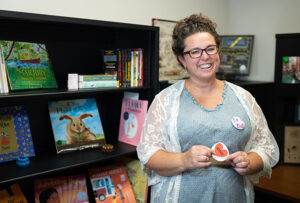 Photo shows FGCU faculty member