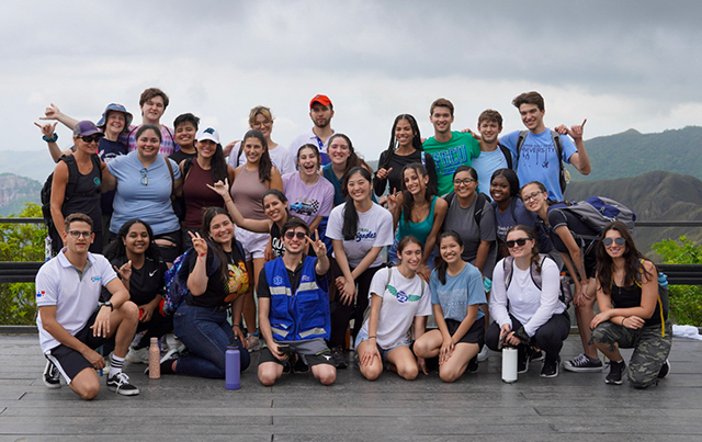 Photo shows FGCU Global Medical Brigade students