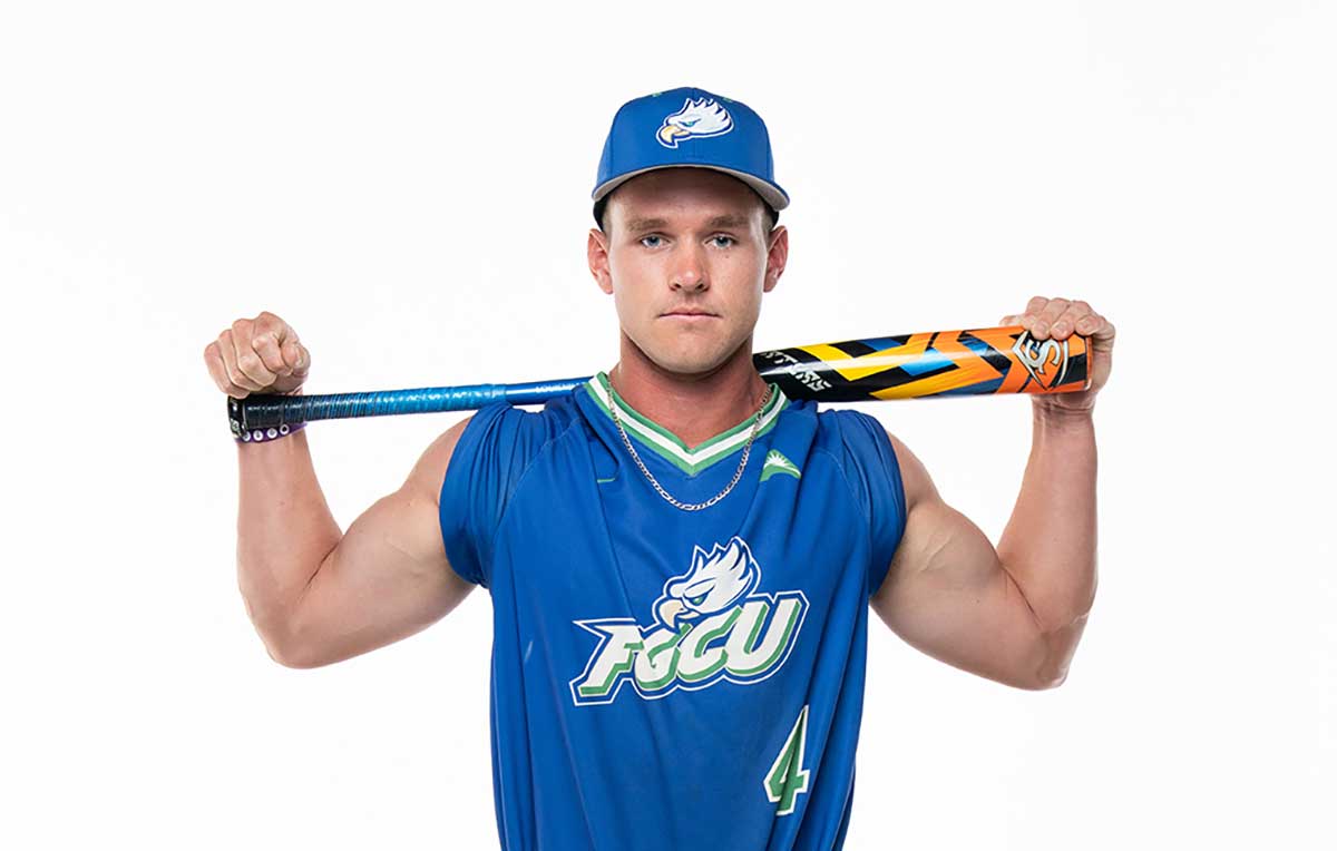 FGCU baseball player Jacob Lojewski