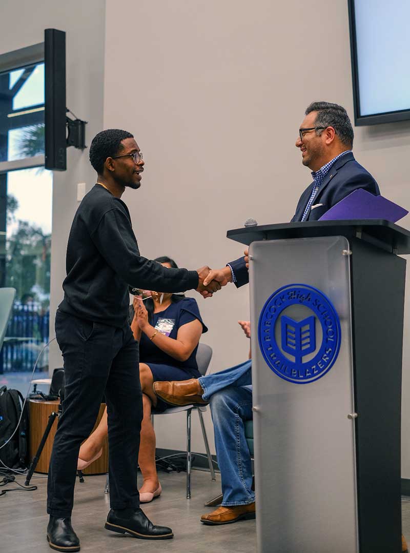 FGCU grad Abraham Joseph winning award