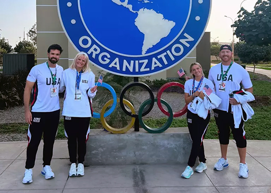 FGCU delegation poses at FISU America Games