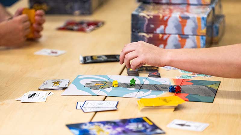 God Gauntlet board game components created by FGCU student entrepreneurs.